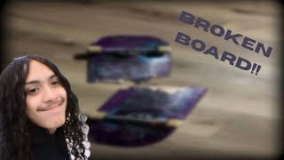 MY FRIEND BROKE HIS BOARD!!! Skate Vlog #1