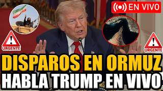 🔴URGENTE TRUMP EN VIVO TRAS EL ATAQUE DE IRÁN CONTRA BARCOS DE EEUU EN EL ESTRECHO DE ORMUZ.