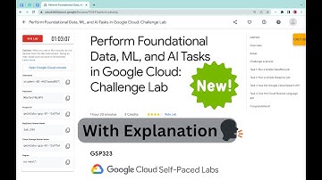 #NEW2023 Perform Foundational Data, ML, and AI Tasks in Google Cloud: Challenge Lab #qwiklabs#GSP323