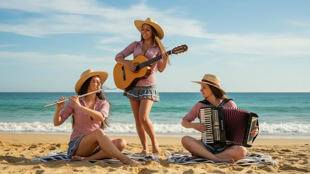 Flamenco Paradise 🌴 Breathtaking Flamenco Guitar Harmony with Accordion & Flute Serenity
