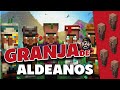 ALDEANOS para todas tus granjas ! 🚜👷‍♂️ TUTORIAL minecraft
