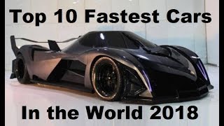 TOP 10 FASTEST CARS IN THE WORLD 2018 *NEW WORLD RECORD*