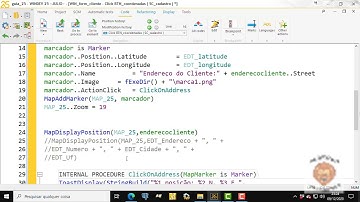Guia Windev 25 - aula 316 - Mapas. Trabalhando com marcadores.