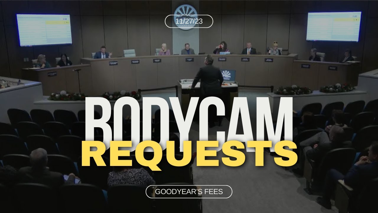 GOODYEAR, AZ BODY WORN CAMERA REDACTION REQUESTS NOVEMBER 27, 2023