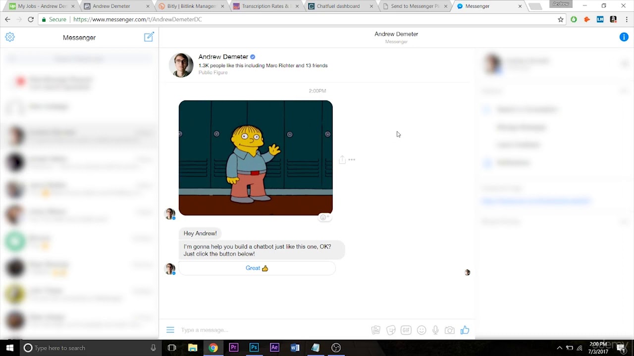 Building a Facebook Chatbot in Chatfuel Embedding Chatbot on WordPress Site
