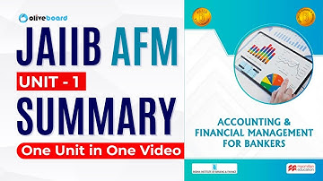 JAIIB AFM Macmillan Book Summary | Unit - 1 | JAIIB Macmillan Book | AFM By Pradyumna Sir