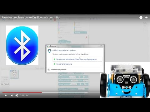 Resolver problema conexión Bluetooth con mBot