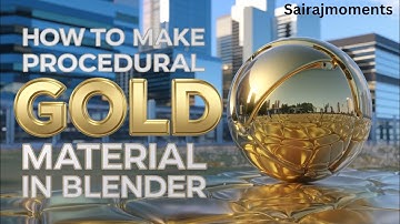 How to make a procedural gold material in Blender-1 minute tutorial