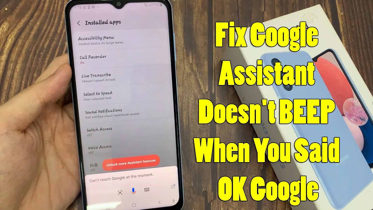 How to fix google assistant doesn t beep when you said ok google on