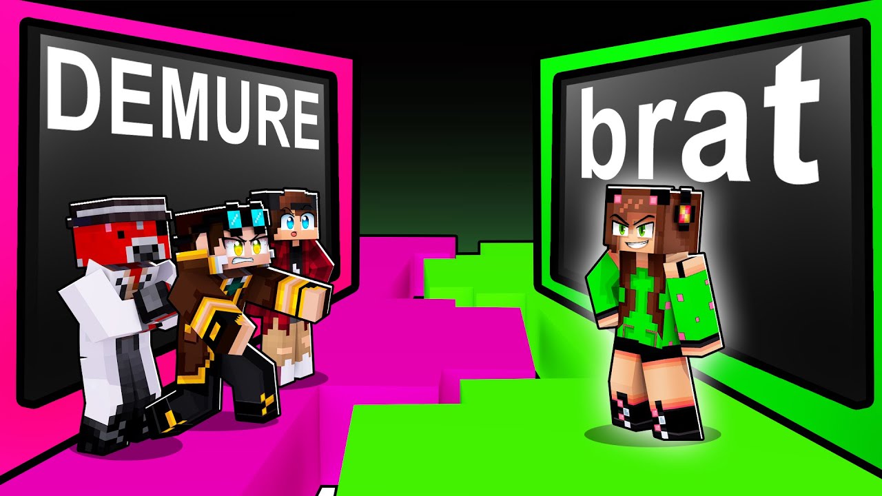 SCEGLI IL LATO CON PIÙ AMICI PER SOPRAVVIVERE SU MINECRAFT!!