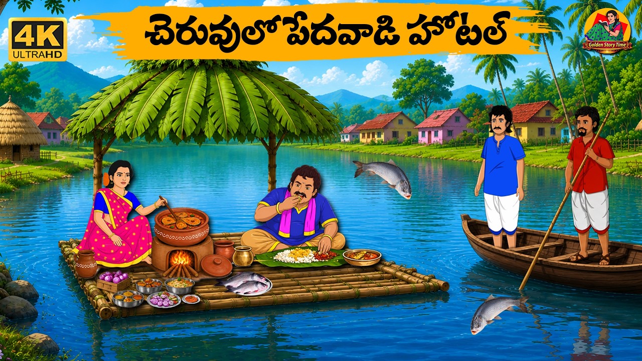 చెరువులో పేదవాడి హోటల్ - Telugu stories - Golden Stories EP09 - Neethi Kathalu -Telugu Moral Stories