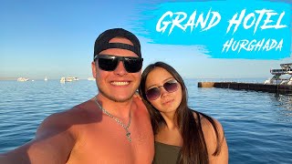 ЕГИПЕТ Grand Hotel Hurghada 4 звезды ПЕРВАЯ ЛИНИЯ | Огромный пляж, обзор отеля,  ресторан и анимация