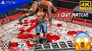 WWE 2K23 - John Cena vs. Randy Orton - I Quit Match | PS5™ [4K60]