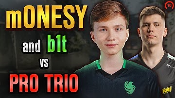 M0NESY + B1T play FACEIT vs Three PROs! m0NESY POV with COMMs (Ancient)