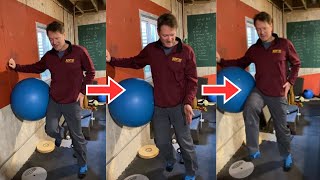 Swiss Ball Hip Hike Drill (Developing Correct Sprinting Mechanics) screenshot 4