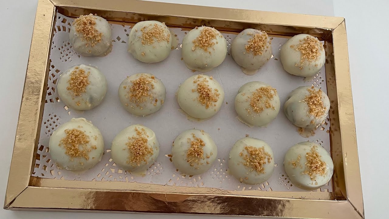 Cacao amandel koekje#marokkaanse_koekjes#lekkere_koekjes_#snacks#bonbons#cookies#witte_chocolade