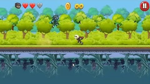 Ninja run up and down running game score 370