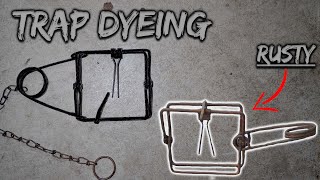 Restoring Old RUSTY Traps | Conibear Trap Dye