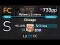 SrChispa | Bentham - Chicago [Reform&#39;s Extreme] 1st +HDDT FC 96.16% {#1 733pp FC} - osu!