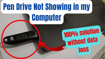 how to fix issues with pen drive not showing in my computer (100% Working)