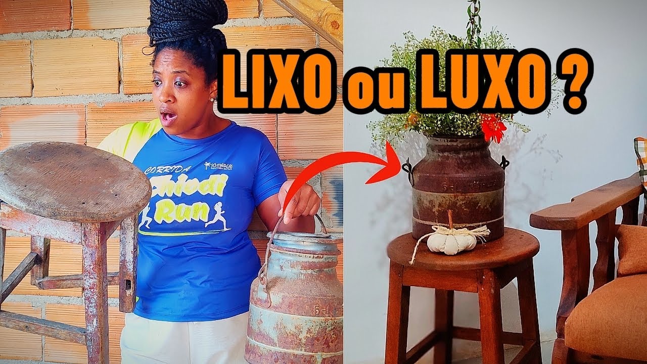 Fiz o meu Cantinho Farmhouse com LIXO do ECOPONTO!
