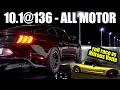 All Motor 2018 Mustang GT - 10.1@136 - Rolls vs Nitrous Vette and FBO Nissan GTR