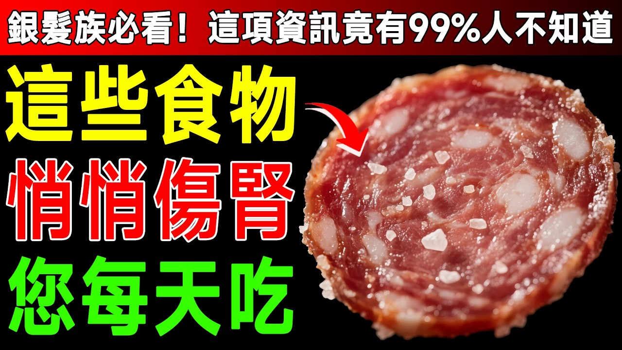 早上起床如果發現這種尿，代表腎臟已經在求救了！除了糖跟酒，這3種「健康食品」竟然是洗腎推手？資深營養師淚揭真相！ #腎衰竭 #蛋白尿 #泡沫尿 #飲食禁忌 #老人養生
