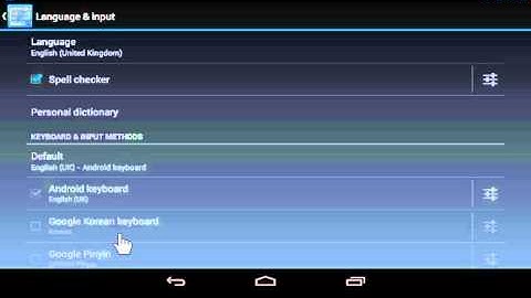 Google Nexus Change the Default Language