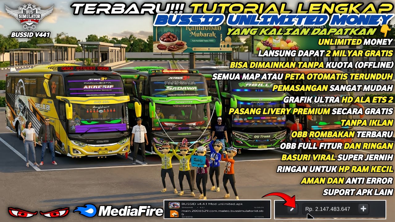 UPDATE BUSSID 4.4.1 !! CARA PASANG APK + OBB BUSSID V4.4.1 TERBARU 2025 | BISA SEMUA HP