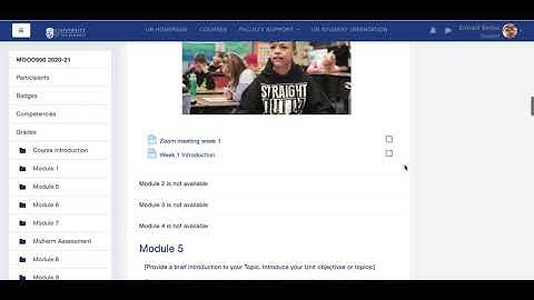 View your Moodle course as a student