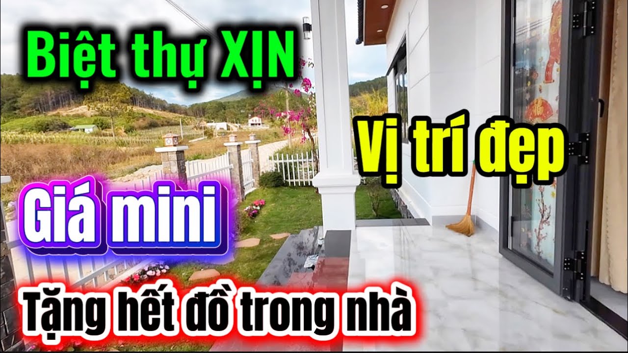 BIỆT THỰ SÂN VƯỜN ven Đà Lạt GIÁ RẺ- CÂN HẾT NHỮNG CĂN KHÁC