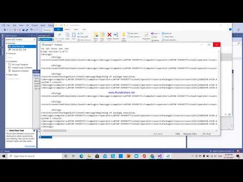 11.SSIS TUTORIAL - HOW TO CREATE A XML-LOG FILE WITH DATE TIME.