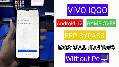 Vivo iqoo frp bypass | android 12 game over solution | letest 2024 method | without pc