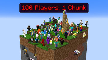Can 100 Players Survive on 1 Chunk