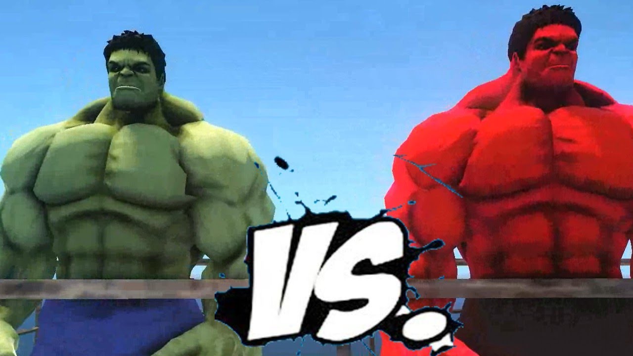 HULK VS RED HULK - EPIC BATTLE - YouTube