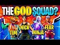 THE GOD SQUAD? (Feat. Ninja, Timthetatman, & Fearitself (Fortnite Battle Royale)