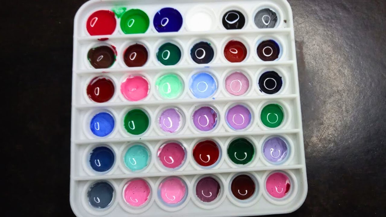 Making 31 Colors with RGB Colors| Acrylic Color Mixing tutorial - YouTube