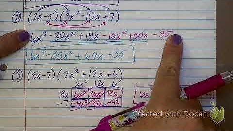 6.2- Multiplying Polynomials 8/10/18