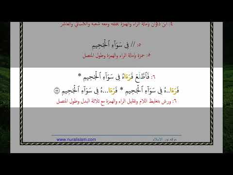 فاطلع فرآه في سواء الجحيم 55 آية بالقراءات العشر الصغرى مقسم إلى آيات بصوت فائق البصري