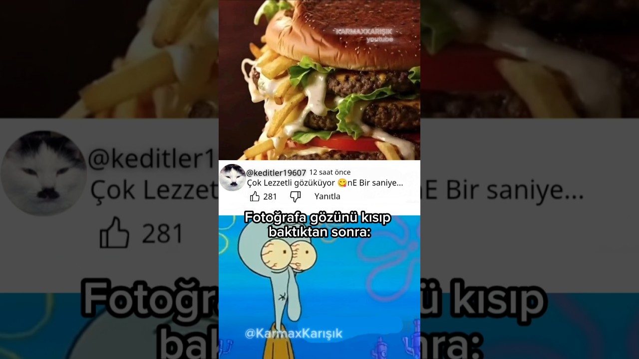 Hamburger tehlikeli görünüyor 😳
