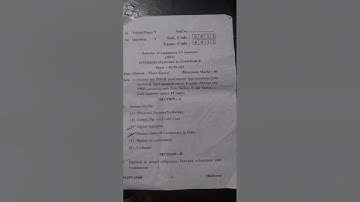 INTERDISCIPLINARY E-COMMERCE (SEM-2 MAY 2023) paper 📃  punjab university chandigarh