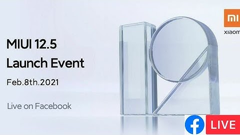 MIUI 12.5 Global Launch Event Live