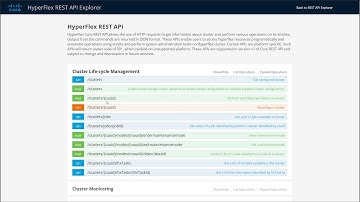 How to use HyperFlex API Explorer