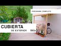 Cómo hacer una CUBIERTA de exterior 🏠 ¡PASO a PASO!  🚲🌫️ Programa completo de Bricomanía