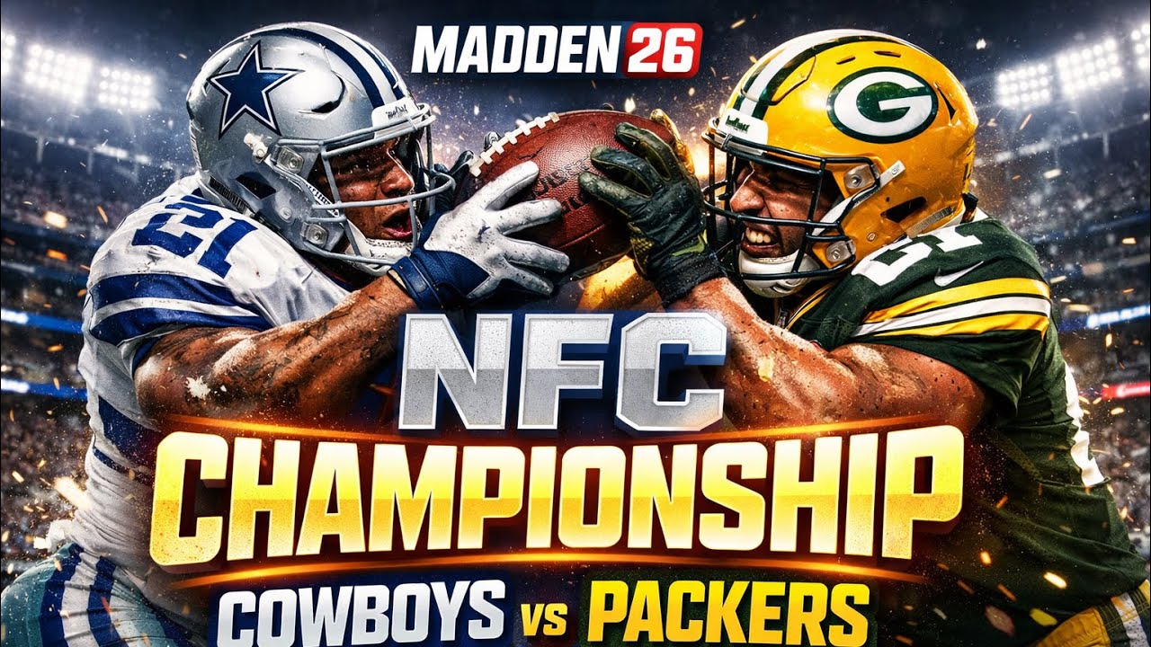 NFC CHAMPIONSHIP DECIDER (2nd Half) | Cowboys vs Packers – Madden NFL 26