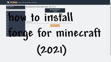 How to install forge for minecraft tutorial 1.17.1 (2021) (minecraft mods)