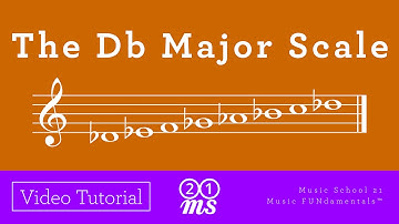 The D-flat (Db) Major Scale—Tutorial Videos on All Major and Minor Scales