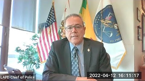 LAPD Chief Michel Moore Media Availability 04/12/2022