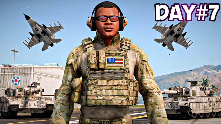 عشت لمدة 7 ايام في الحرب بلعبة GTA5!