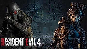 SIMON GHOST RILEY & HUNK IN RESIDENT EVIL 4 REMAKE.